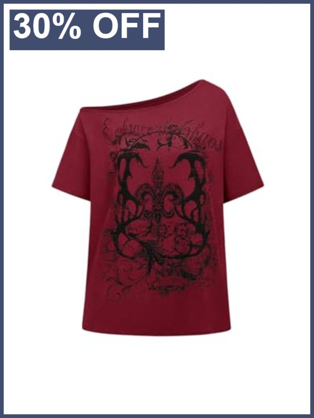 Plus Size Off Shoulder T-shirt Short Sleeve Drop Shoulder Oversized Tee
